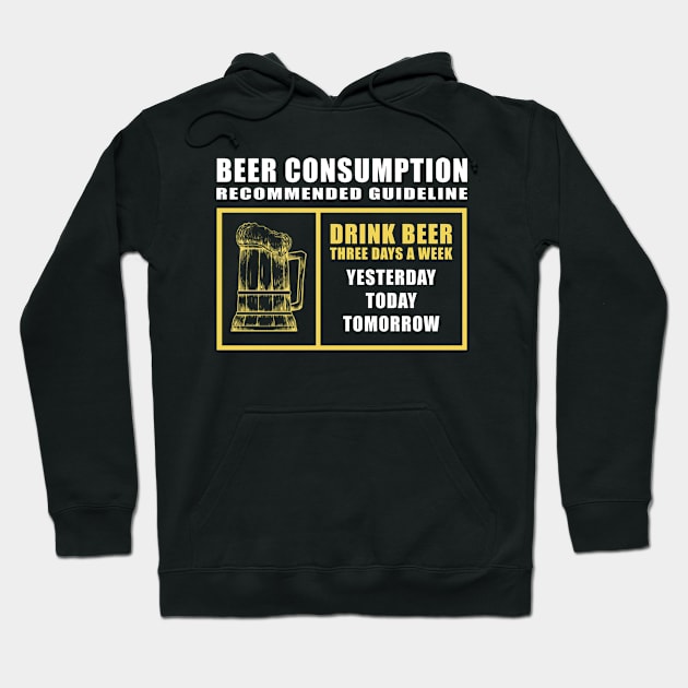 I Only Drink Beer Three Days A Week Hoodie by Moonsmile Products